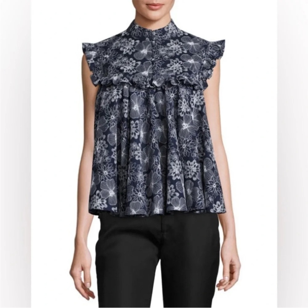 Co. Japanese Collection- embroidered top